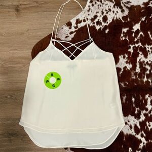Express White Camisole with Spaghetti Straps